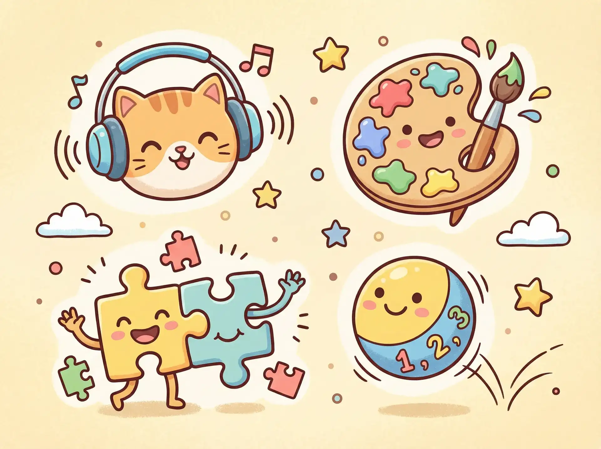 小朋友的手工作品 - 疯狂守寡多年的的肥岳 益智创作